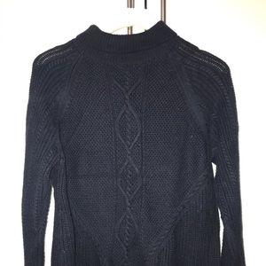 Turtleneck crop flare sweater